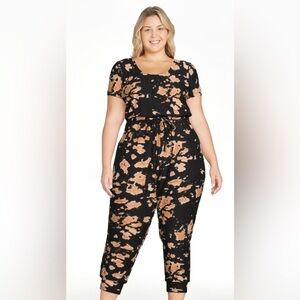 No Boundaries Black & Tan Jumpsuit - XXL